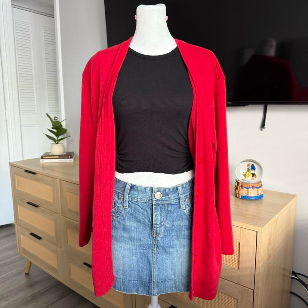 Vintage Red Cardigan